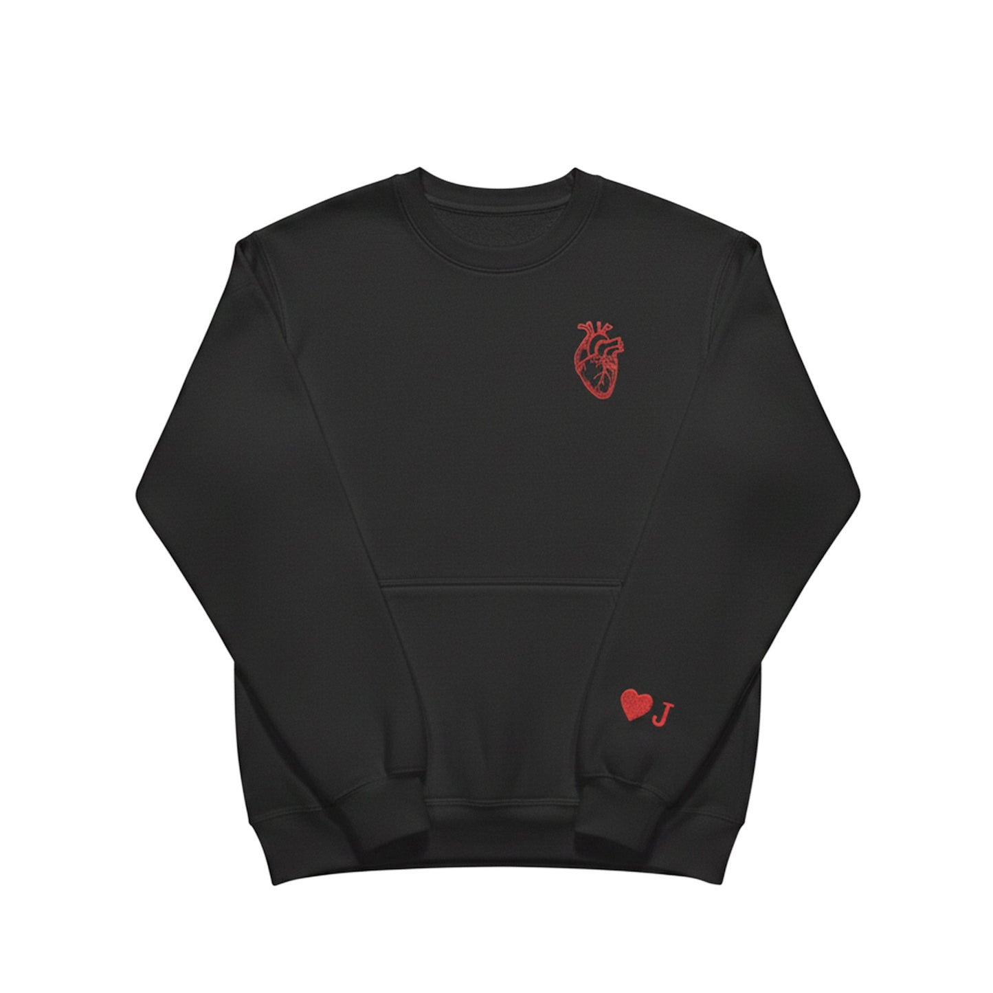 Anatomical Heart Hoodie with Customizable Cuff - Honey Bun