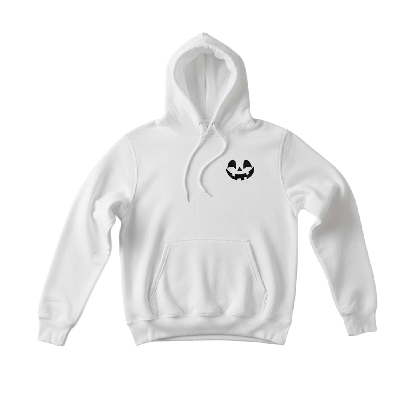 Pumpkin Smile Hoodie or Crewneck – Custom Cuff Personalized Halloween Sweatshirt - Honey Bun