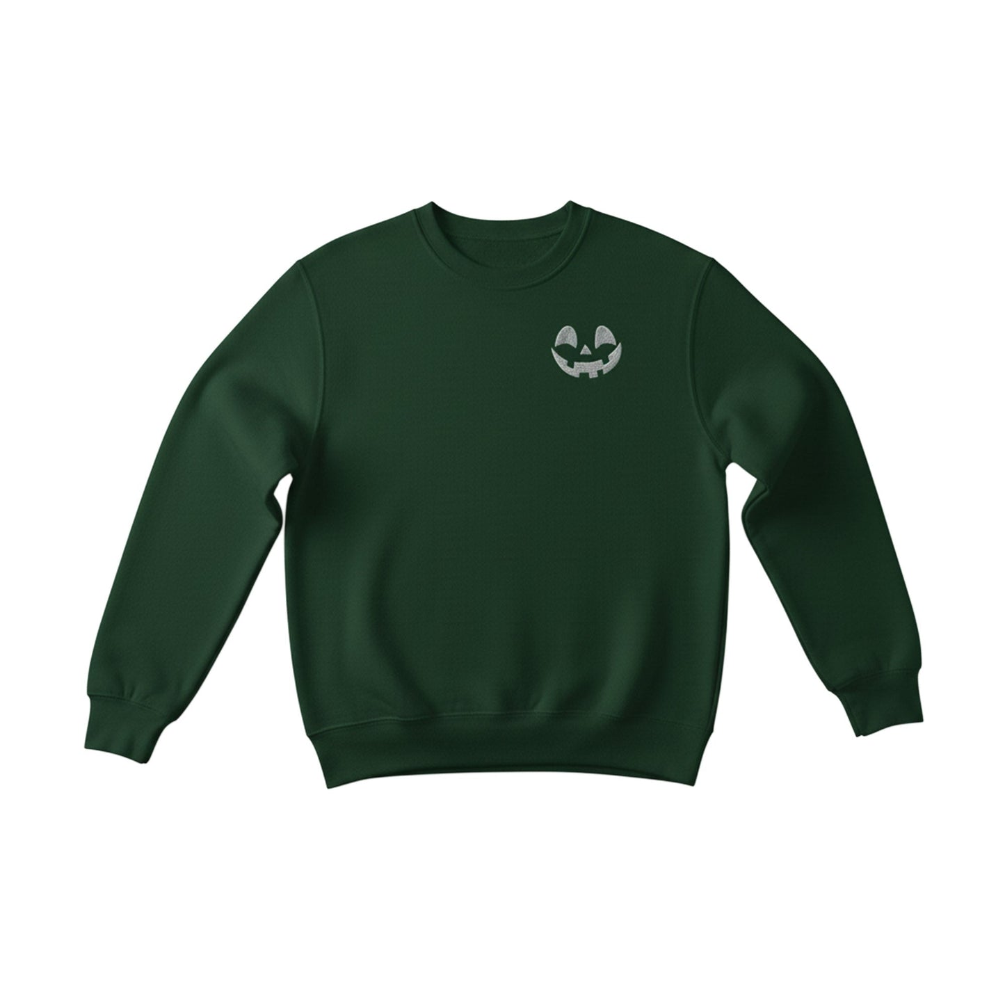 Pumpkin Smile Hoodie or Crewneck – Custom Cuff Personalized Halloween Sweatshirt - Honey Bun
