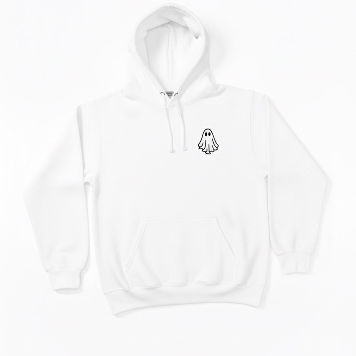Spooky Ghost Hoodie – Cozy Pullover for Couples & Halloween Vibes - Honey Bun