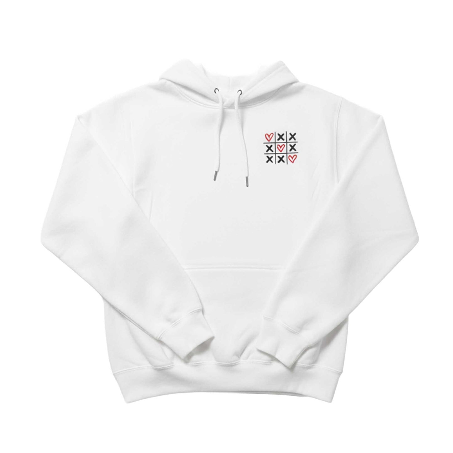 Tic - Tac - Toe Love Hoodie with Customizable Cuff - Honey Bun