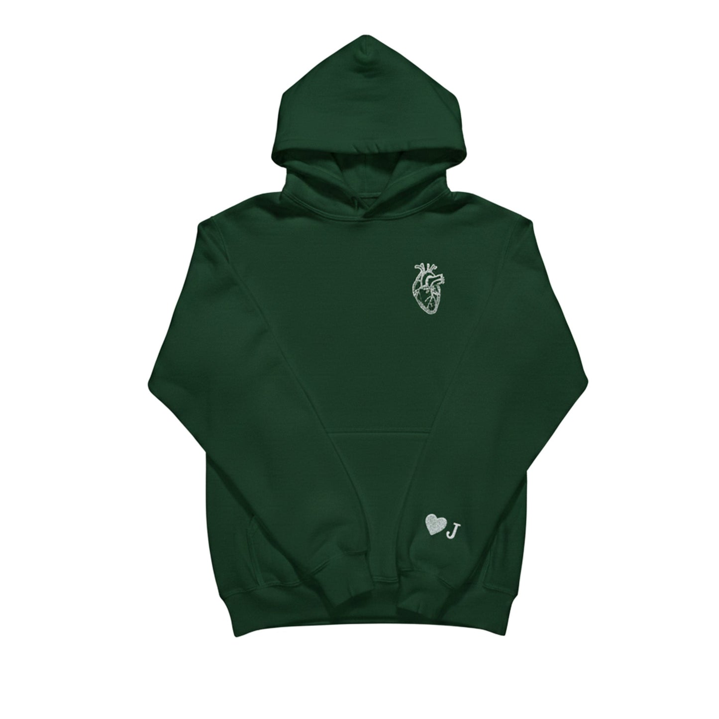 Anatomical Heart Hoodie with Customizable Cuff - Honey Bun