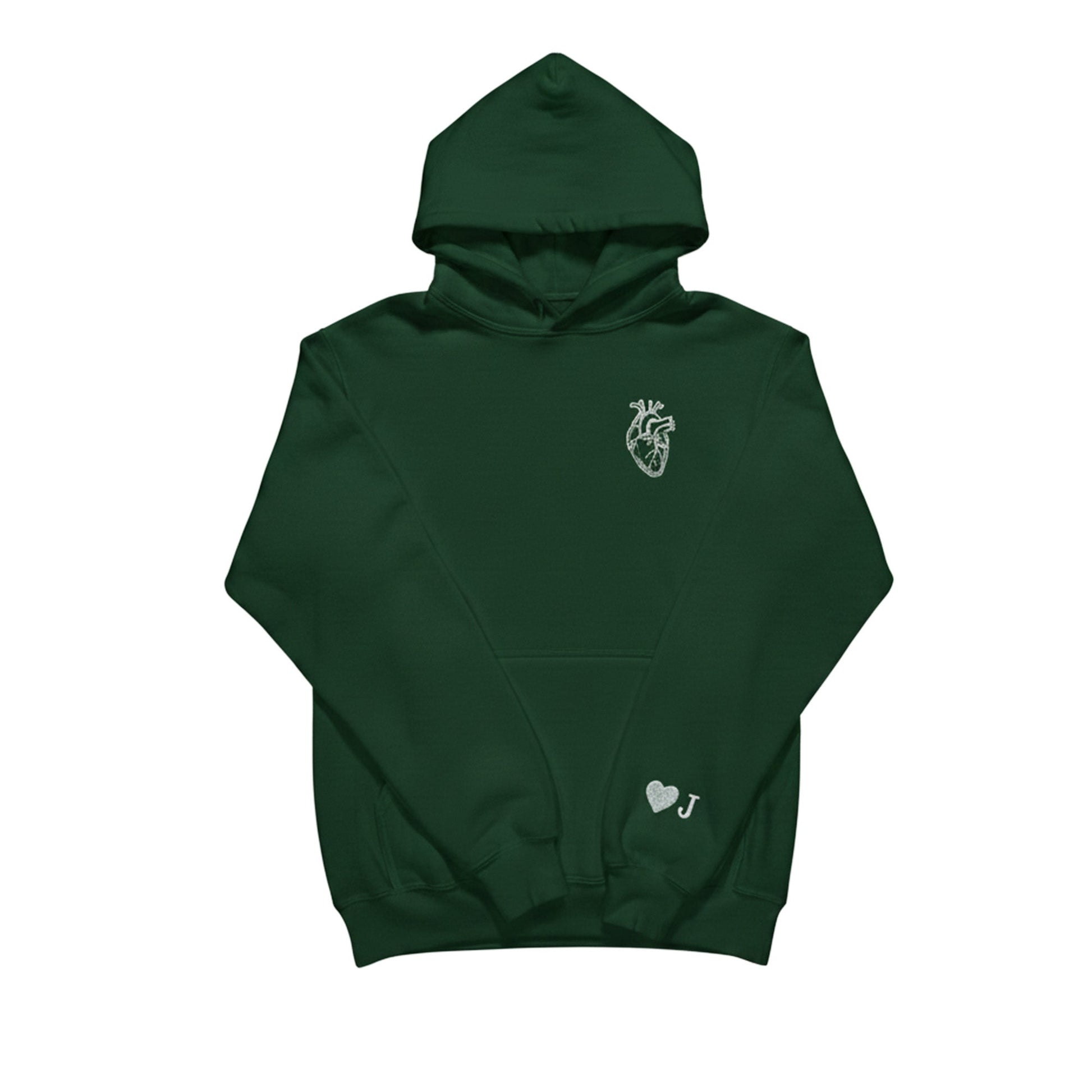 Anatomical Heart Hoodie with Customizable Cuff - Honey Bun