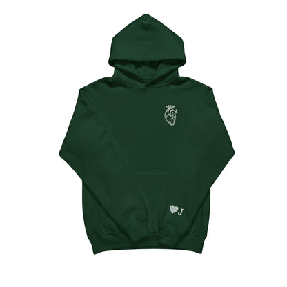 Anatomical Heart Hoodie with Customizable Cuff - Honey Bun