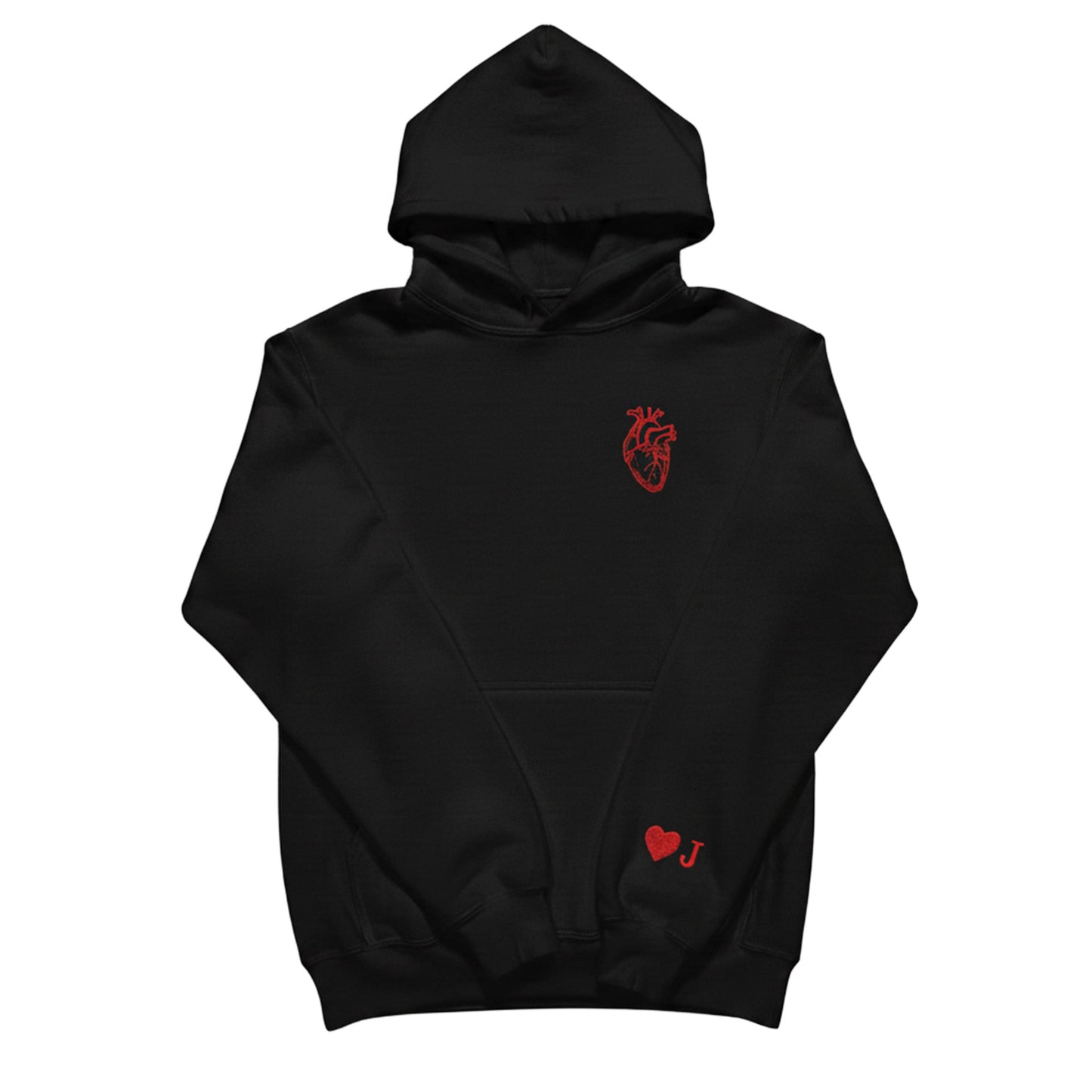 Anatomical Heart Hoodie with Customizable Cuff - Honey Bun