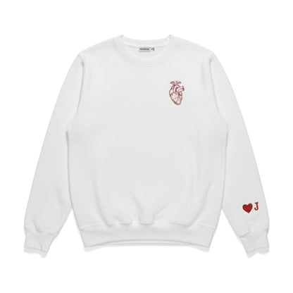 Anatomical Heart Hoodie with Customizable Cuff - Honey Bun