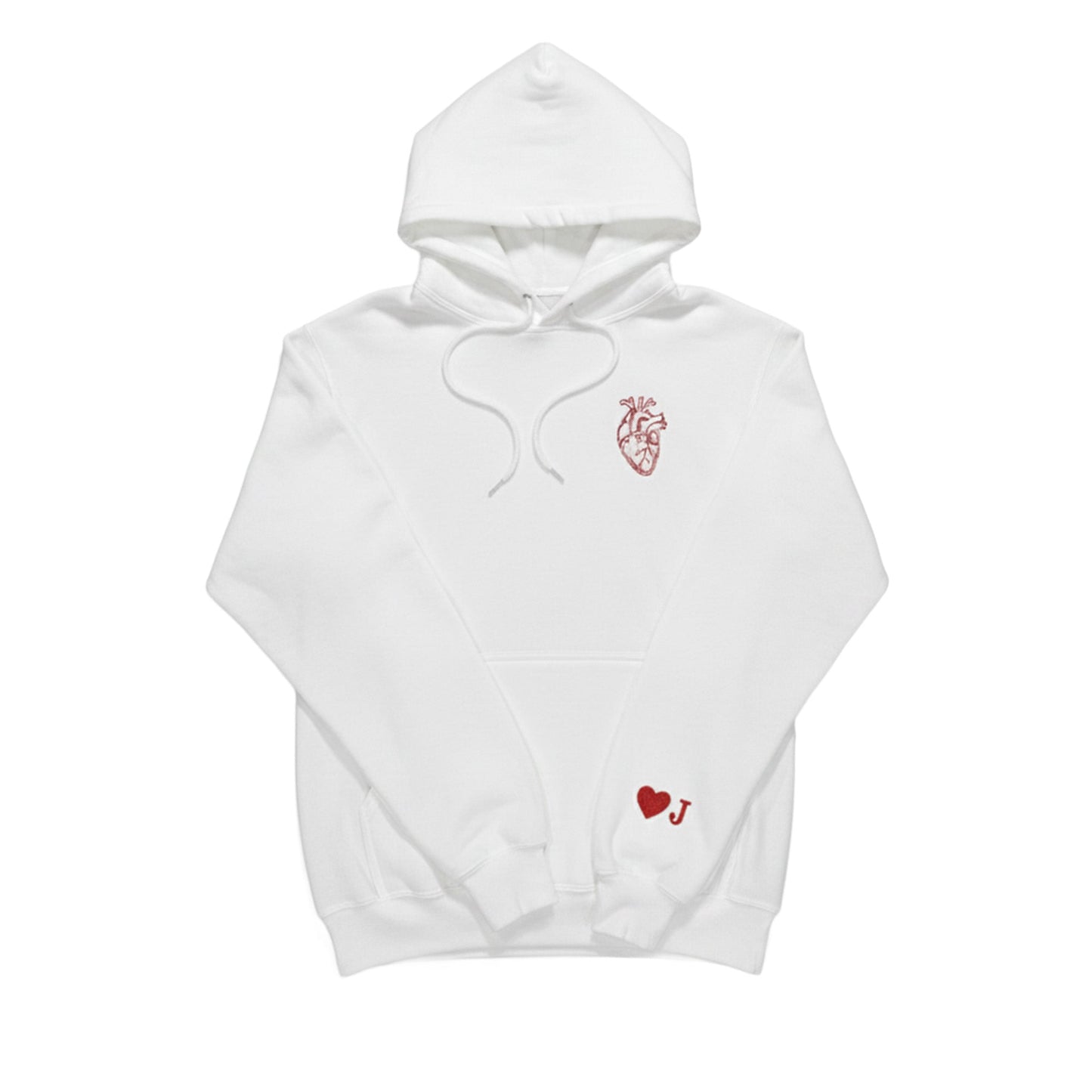 Anatomical Heart Hoodie with Customizable Cuff - Honey Bun