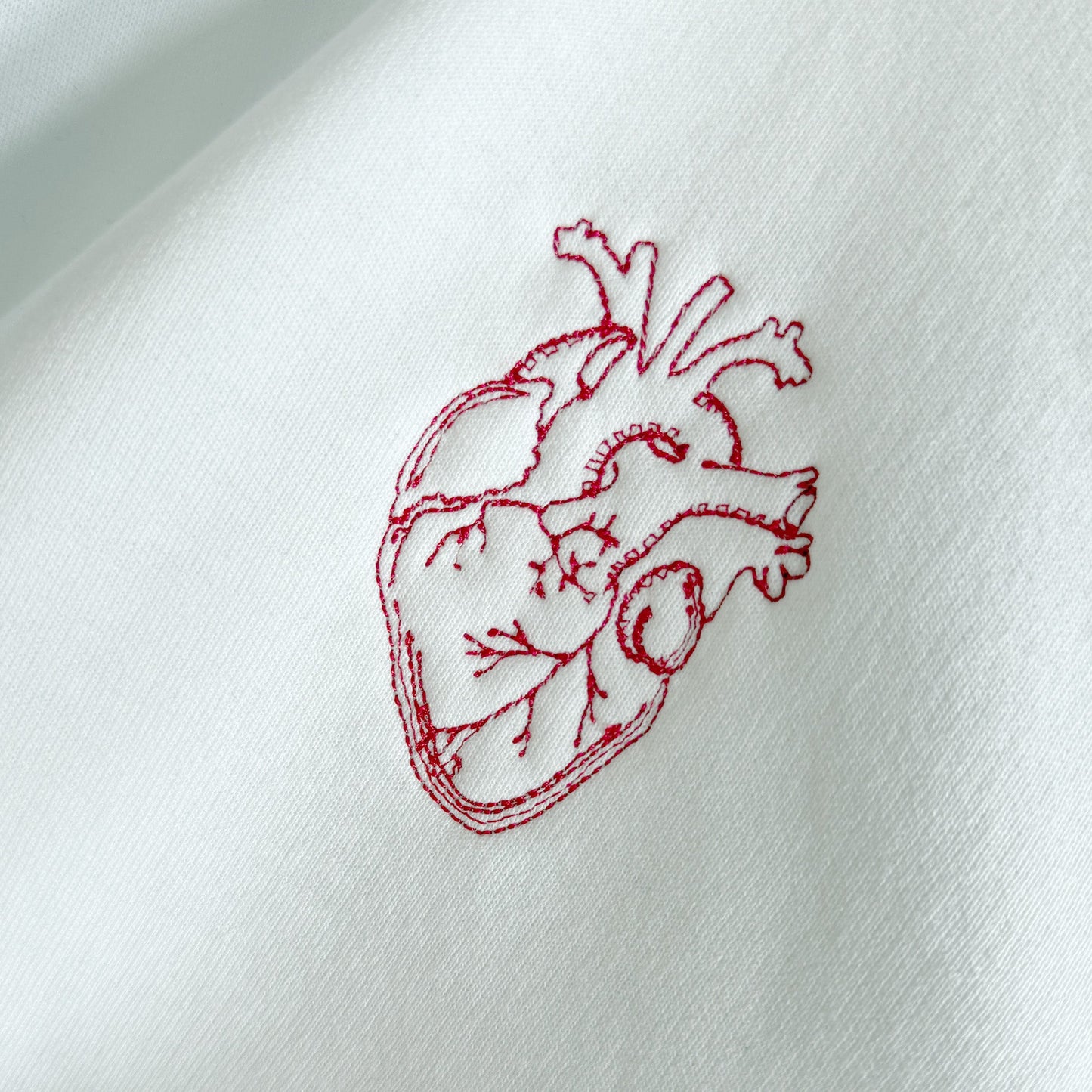 Anatomical Heart Hoodie with Customizable Cuff - Honey Bun