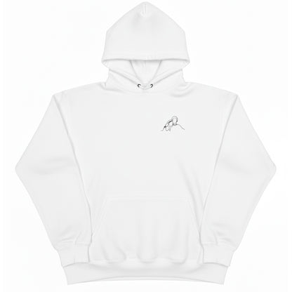 Custom Couple Outline Art Style Hoodie Embroidered - Honey Bun