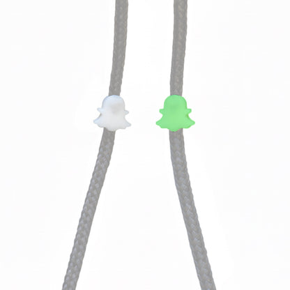 Ghost Hoodie String Charms – Cute Glow - in - the - Dark Ghost Lace Ends for Hoodies & Sweatshirts - Honey Bun