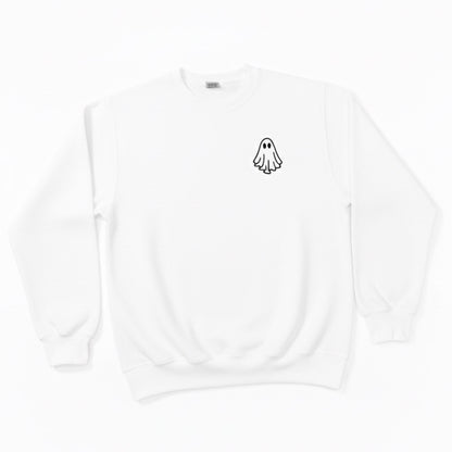 Spooky Ghost Hoodie – Cozy Pullover for Couples & Halloween Vibes - Honey Bun