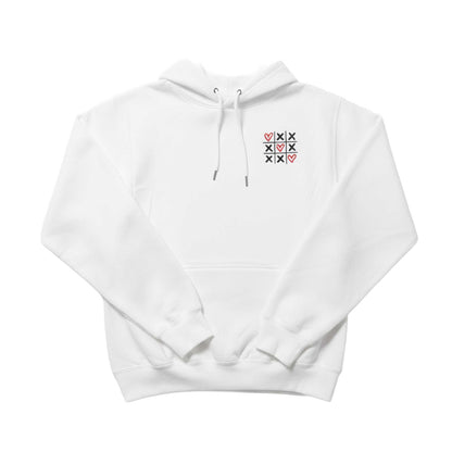Tic - Tac - Toe Love Hoodie with Customizable Cuff - Honey Bun