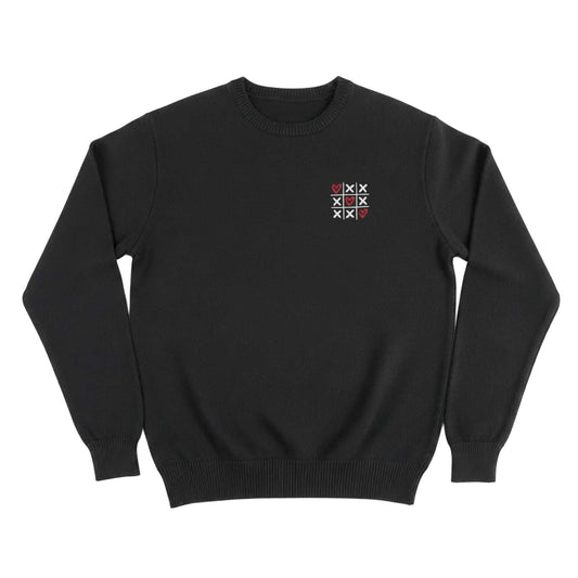 Tic - Tac - Toe Love Hoodie with Customizable Cuff - Honey Bun